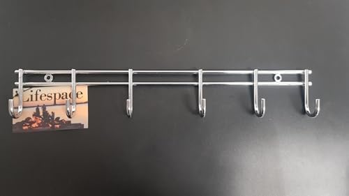 Lifespace Grill Utility Rack - 6 Hooks - Chrome Plated Mild Steel (1 Pack) - Image 3