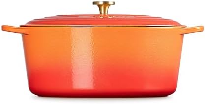 Le Creuset Enameled Cast Iron Oval Dutch Oven, 15.5 qt., Flamme Doree - Image 5