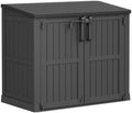 LHBcraft Waterproof Outdoor Storage Box 36 Cu Ft with Lockable Doors, Portable Horizontal Resin Storage Shed, Outdoor Storage Cabinet for Backyards by LHBcraft-US