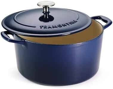 Tramontina Bestow Enameled Cast Iron 6.5-Qt Round Dutch Oven Pot with Lid by Tramontina