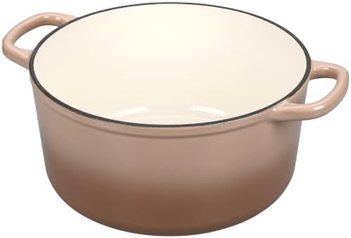 EDGING CASTING Enameled Cast Iron Dutch Oven with Sourdough Bread Baking Kit, Bread Dutch Oven with Lid, Includes Proofing Basket & Baking Tools, 5qt, Mocha - Image 5