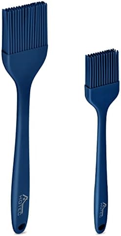 HOTEC Silicone Basting &Pastry Brushes BPA Free, Classic Blue 2 by Hotec