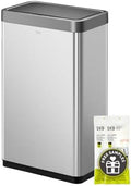 EKO Mirage X 80 Liter / 21.1 Gallons Motion Sensor Trash Can or Recycling Bin, Automatic Large Kitchen Trash Can Touchless, Stainless Steel by Unknown