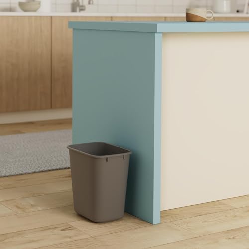 Rubbermaid Commercial Products Wastebasket, Gray, 3.25-Gallon - Image 4