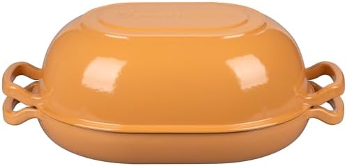 VORRINGARD Enameled Cast Iron Sourdough Bread Oven, Dutch Oven, Loaf Cast Iron Bread Pan for Homemade Bread Baking, Meatloaf Pan with Lid, 7QT, Yellow - Image 7