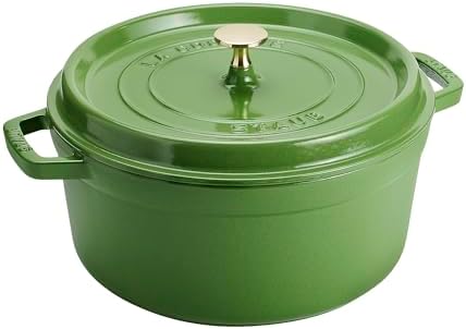 Staub Cast Iron Round Dutch Oven, Made in France, 5.5-qt, Pistachio by Unknown
