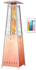 OLIXIS 42000 BTU Pyramid Patio Heater, LED Outdoor Heater by OLIXIS
