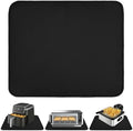 TOHONFOO Heat Resistant Mats for Countertop & Air Fryer, 14x12 in, Black by TOHONFOO