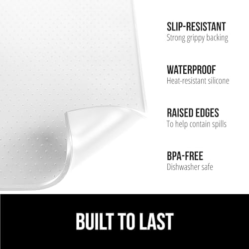GORILLA GRIP Silicone Coffee Mat, Espresso Bar Essentials, 11.5x18.5, White - Image 2