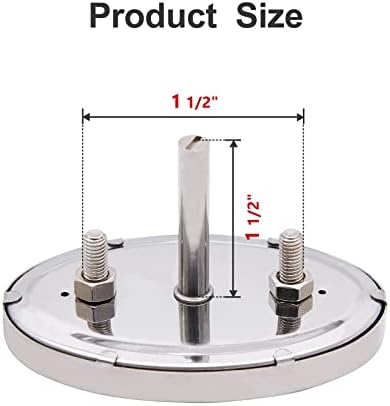 Grill Lid Thermometer Heat Indicator Replacement Parts for Nexgrill 720-0830H, 720-0888, Grill Master 720-0697, 720-0737, Brinkmann 810-1455-S, 810-3821-S, 810-1456-S, BBQ Grill Temperature Gauge. - Image 3