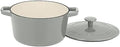 Cuisinart Chef's Classic Enameled Cast Iron Dutch Oven with Lid, Porcelain Enameled Interior, Oven Safe, Induction Compatible, 3-Quart, Round, Tea Grey by Cuisinart