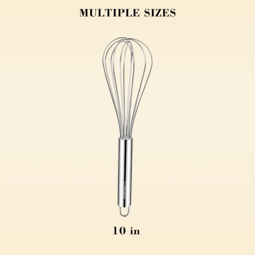 NileHome 1-Pack Stainless Steel Whisk,Kitchen Utensils for Cooking - Image 2