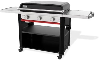 Weber® Slate® 30" Rust-Resistant Griddle, 3-Burner Propane Gas, Black - Image 5