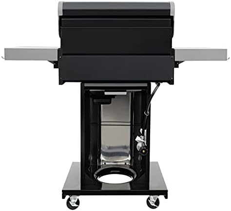 Permasteel 3-Burner Propane Gas Grill, 30,000 BTUs BBQ Grill with Cast Iron Grates, Foldable Side Tables & Tool Hooks, Outdoor Grill, Black - Image 4