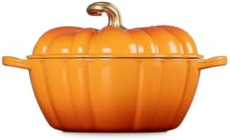 Le Creuset Enameled Cast Iron Signature Pumpkin Cocotte, 4 qt., Persimmon - Image 4
