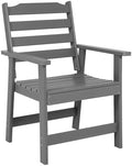FUNBERRY Outdoor Dining Chair, HDPE All Weather Patio Chair for Outside by FUNBERRY
