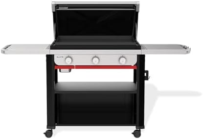 Weber® Slate® 30" Rust-Resistant Griddle, 3-Burner Propane Gas, Black - Image 7
