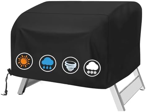 Table Top Grill Cover for Megamaster 2 Burner, Heavy Duty 600D Outdoor Waterproof Portable Tabletop Gas Grill Cover for Megamaster 2-Burner BBQ Accessories by Rsipelsk
