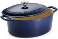 Tramontina Bestow Enameled Cast Iron 7-Qt Oval Dutch Oven Pot with Lid by Tramontina