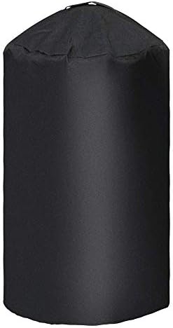 i COVER Round Grill Cover-19.5"(Dia) 32"(Tall) Water Proof Heavy Duty Outdoor Canvas BBQ Grills Covers Dome Smoker Protection for George Foreman Gfo3320 Gfo240 or Similar Size Griddle by iCOVER