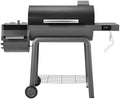 Feasto 30'' Charcoal Grill w/Offset Smoker, Digital Display & Meat Probes by Idealforcook