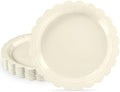 NatNarr 30 Pcs Ivory Paper Plates, 7" Cream Dessert Cake Appetizer Plates by NatNarr