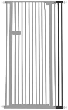 Lumizone Extra Tall Cat Gate Extension Kit 61.02" High 4.13" Wide Black by Lumizone