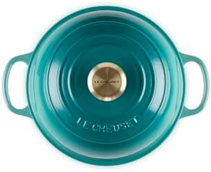Le Creuset Enameled Cast Iron Round Bread Oven, 9.5 inch, Riviera - Image 2