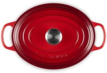 Le Creuset Enameled Cast Iron Oval Dutch Oven, 5 qt, Cerise - Image 2