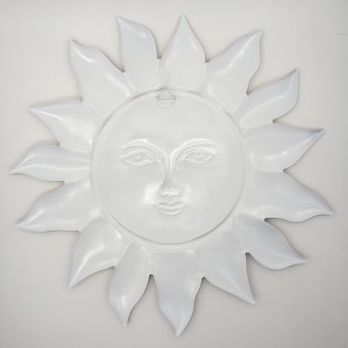 Metal Sun Flower Wall Decor - 12.87 inches Sun Wall Art Hanging Decorations for Outdoor, Home Garden Yard Patio Fence Bedroom Decor - Image 6