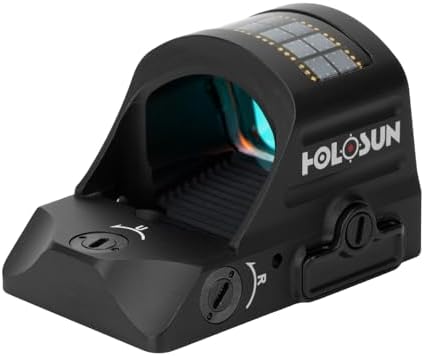 HOLOSUN 407C/507C-X2 Series, 2 MOA Dot, 32 MOA Circle Dot Options, 7075 Aluminum, Open, Solar, Shake Awake, RMR Footprint (Red or Green Reticle) (Black, Burnt Bronze) - Image 5