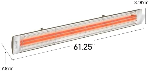 Infratech CD-6024 BR Stainless Steel Dual Element Electric Patio Heater, 61.25", 6000 Watt, 240 Volt, Bronze Finish - Image 3