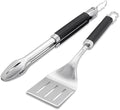 Weber® Precision Tongs & Spatula Grilling Tool Set, Stainless Steel by Unknown