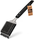 Grill Brush for Outdoor BBQ Grill Cleaning Scraper, Replaceable Head, Black by BBQ-AID