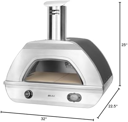 Bull Outdoor Products Premium Outdoor Kitchen BBQ Island Dual Fuel Counter-top Pizza Oven NG - Image 6