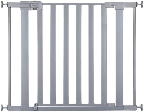 Safety 1st Walk Through Baby Gate with Door, Adjustable Pressure Mount Lift, Dog Gates, Fits 29"-38" Wide, 1-Pack, Silver by Safety1st