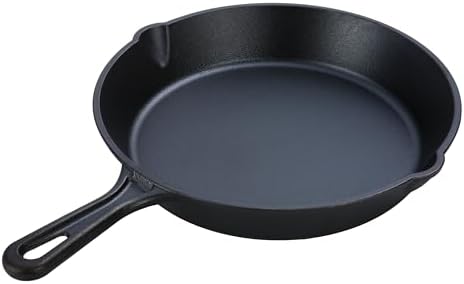 10.5 Inch Pre-Seasoned Cast Iron Skillet With Handle, Even Heat Distribution Frying Pan With Dual Pour Spouts, Multi-Use Cookware Compatible With Stovetop Grill Campfire For Home Outdoor Cooking - Image 2