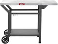 Feasto 43" Lx20 W Grill Table with Folding Side Table & Undershelf, Gray by Idealforcook