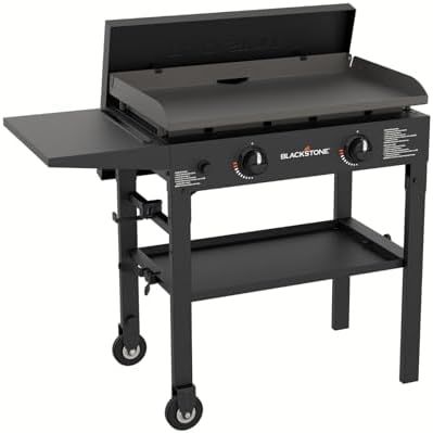 Blackstone 1517 28” Omnivore Griddle with Hard Cover, Powder Coated Steel, Black by Unknown