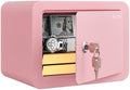 Marcree 0.23 Cubic Small Safe Box for Home, Mini Safes for Kids, Pink Safe by MarcreeSafe