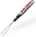 Digital Meat Thermometer Fork for Grilling and BBQ Fast Read Electronic Probes with Ready Alarm Quick Accurate Barbecue Temperature for Steak Chicken Hot Grilled Food by GrillePerfect