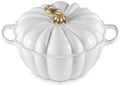 Le Creuset Enameled Cast Iron Signature Pumpkin Cocotte, 4 qt., White by Unknown