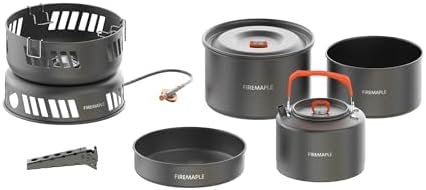 Fire Maple Versatile Outdoor Cooking Set Gas Stove Camping Cookware Kit by Fire-Maple