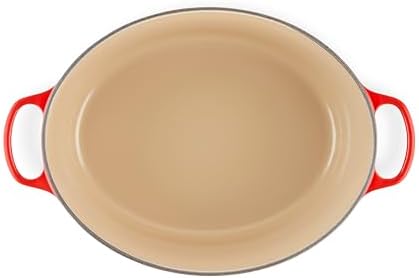 Le Creuset Enameled Cast Iron Oval Dutch Oven, 15.5 qt., Cerise - Image 3
