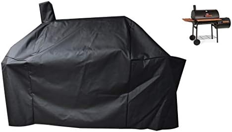 Smoker Grill Cover Sized for Char-Griller Charcoal Grill 2190 and 2197 Heavy Duty Waterproof Patio 600D Canvas Barbeque BBQ Grill Cover G21623 - Image 2