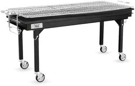 Backyard Pro CHAR60 60" Heavy-Duty Steel Charcoal Grill with Removable Legs and Cover by GLOWNARY