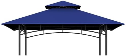 5' x 8' Grill Gazebo Replacement Top for L-GG001PST-F, Blue by COVBOARD