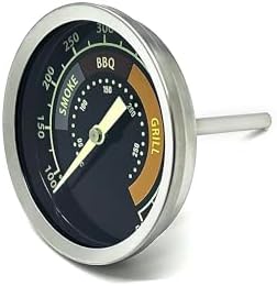 Accurate Grill Thermometer 2 Pcs for Oklahoma Joe’s Smoker, 3695528R06 for Longhorn/Highland Offset Smokers, Glowing Temperature Gauge for Charcoal/Wood/Pellet Grills with 13/16” mounting Hole - Image 2