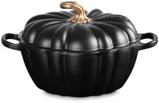 Le Creuset Enameled Cast Iron Signature Pumpkin Cocotte, 4 qt., Licorice by Unknown