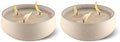 TIKI Citronella Concrete Candle 2 Pack Outdoor Tabletop Décor by TIKI